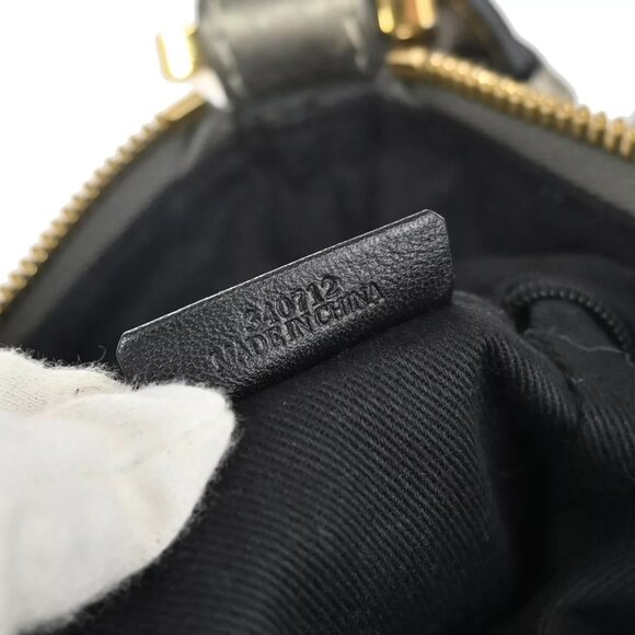 LOEWE Logo New Road Line Crossbody Shoulder Bag Canvas Leather Gray - Picture 4 of 16